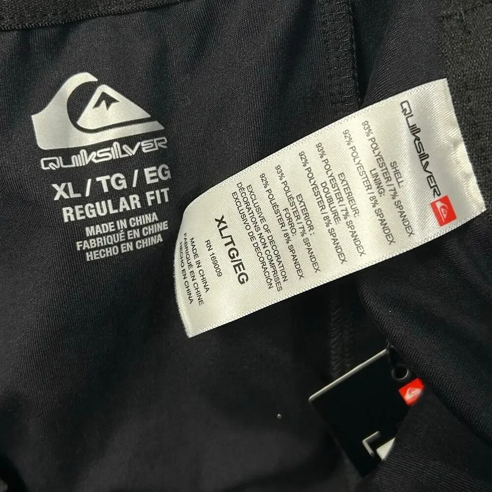 NWT Mens Quiksilver Dry Flight Black Onyx 6.5